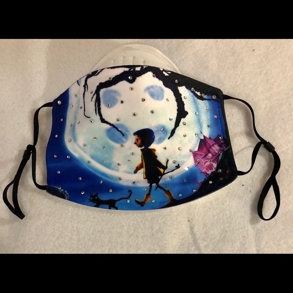 Coraline Face mask with bling